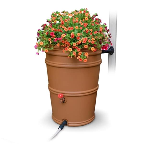 Gardencontrol 45 Gallon RainStation Rain Barrel - Terracotta GA2573817 - main